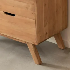 Made in Meubles Commode en bois d'acacia massif Iwa