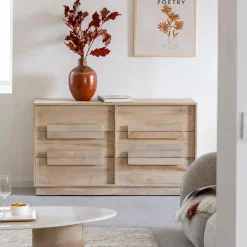 Made in Meubles Commode en bois de manguier Lioris