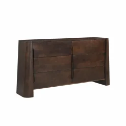 Made in Meubles Commode en bois de manguier foncé Liriel