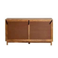 Made in Meubles Commode en bois de manguier et cannage Rim
