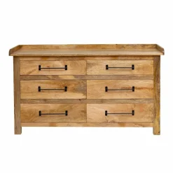 Made in Meubles Commode en bois de manguier 6 tiroirs Dolly