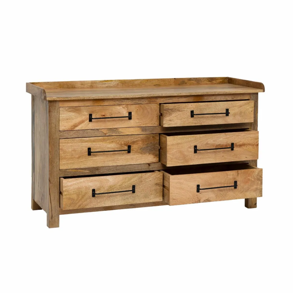 Made in Meubles Commode en bois de manguier 6 tiroirs Dolly