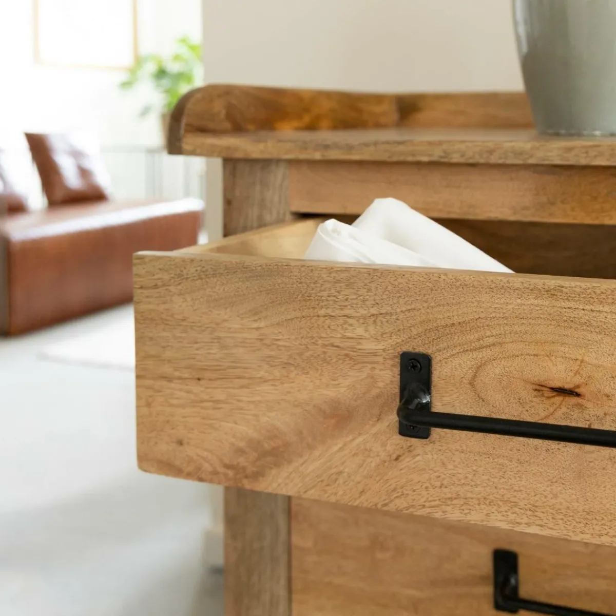Made in Meubles Commode en bois de manguier 6 tiroirs Dolly