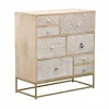 Made in Meubles Commode en bois de manguier et métal Vic
