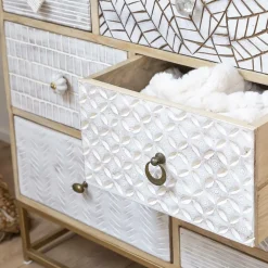 Made in Meubles Commode en bois de manguier et métal Vic