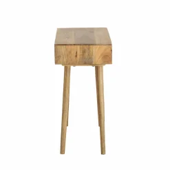 Made in Meubles Console avec rangement en bois de manguier Maëva
