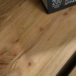Made in Meubles Console en bois d'acacia et métal Montréal