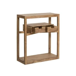 Made in Meubles Console en bois d’acacia massif Oslo