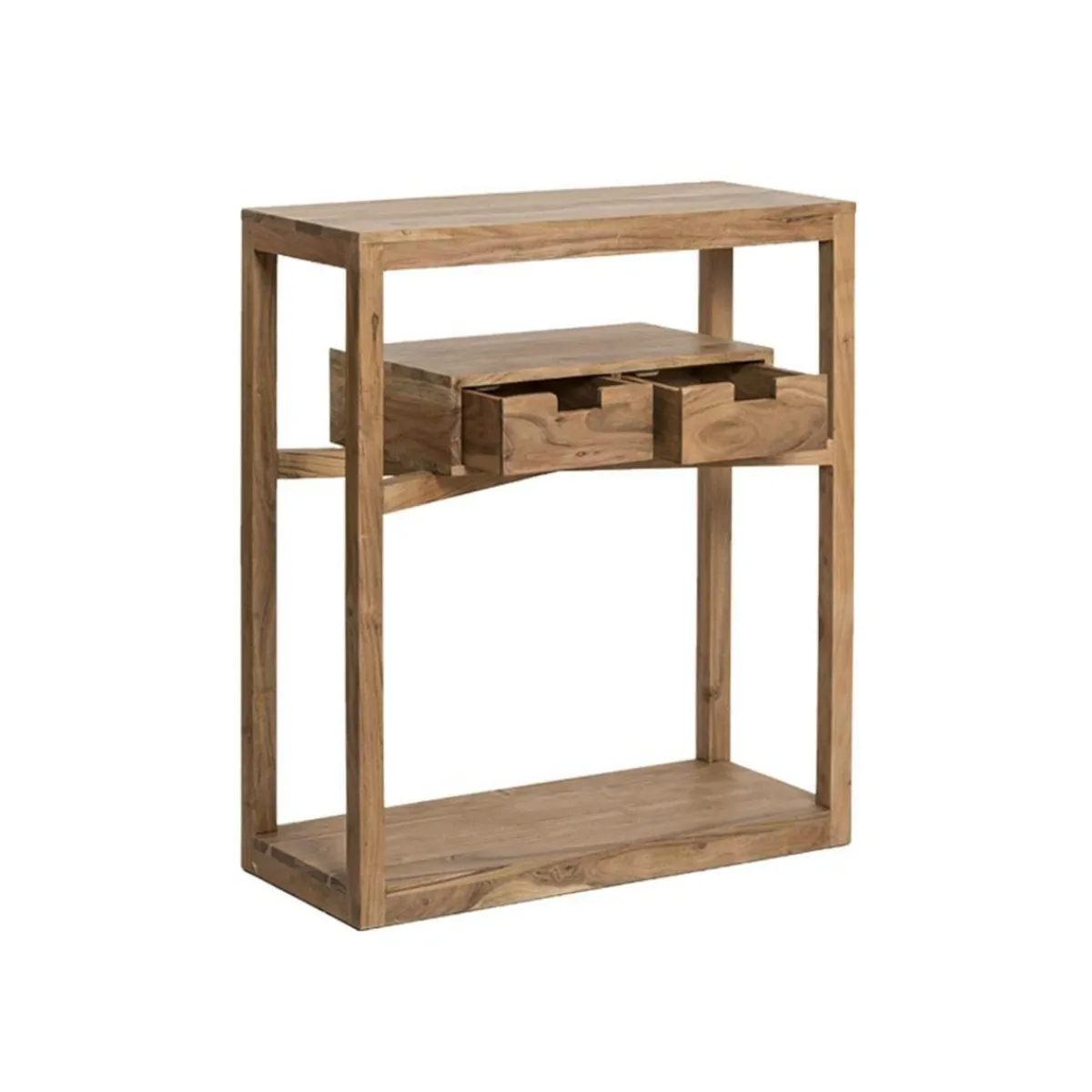 Made in Meubles Console en bois d’acacia massif Oslo