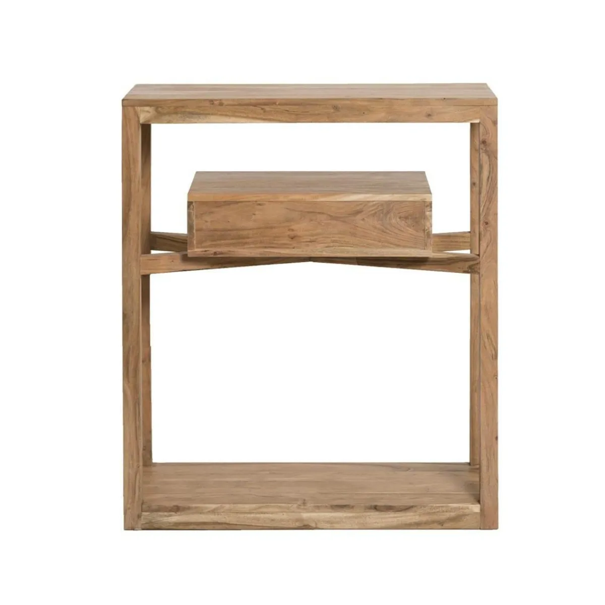 Made in Meubles Console en bois d’acacia massif Oslo