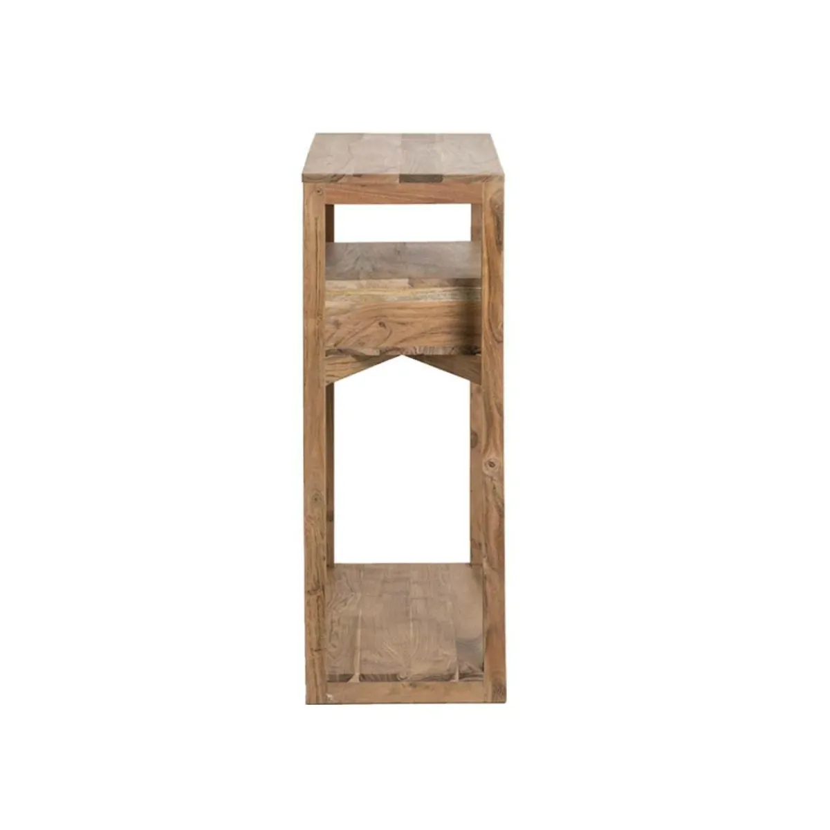 Made in Meubles Console en bois d’acacia massif Oslo