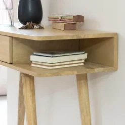Made in Meubles Console en bois de manguier Amara