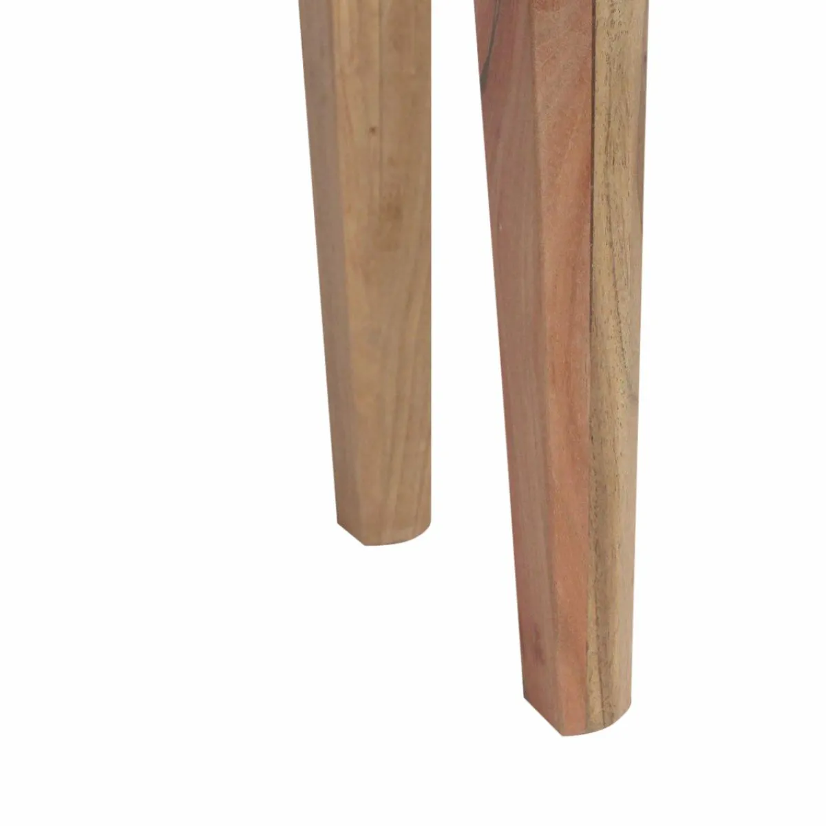 Made in Meubles Console en bois de manguier et marbre Arthuro