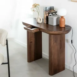 Made in Meubles Console en bois de manguier Kate