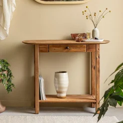 Made in Meubles Console en bois de pin recyclé Blaise