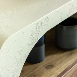 Made in Meubles Console en bois effet béton et bois d'acacia Dalva