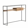 Made in Meubles Console en bois et métal Ortense