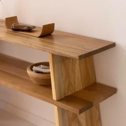 Made in Meubles Console en bois recyclé Corin