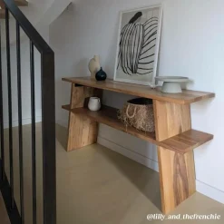 Made in Meubles Console en bois recyclé Corin