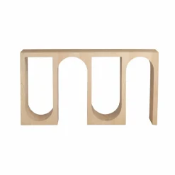 Made in Meubles Console en chêne massif clair Octave