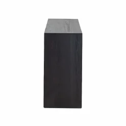 Made in Meubles Console en chêne massif noir Octave