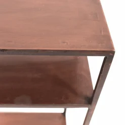 Made in Meubles Console en métal effet cuivre Lima
