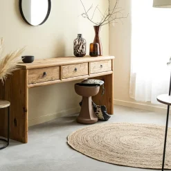 Made in Meubles Console en pin recyclé Blaise