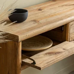 Made in Meubles Console en pin recyclé Blaise