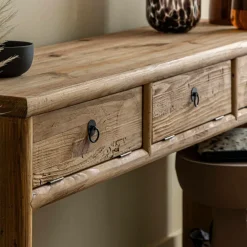 Made in Meubles Console en pin recyclé Blaise