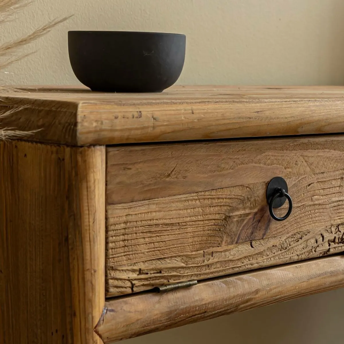 Made in Meubles Console en pin recyclé Blaise