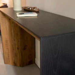 Made in Meubles Console en pin recyclé Constance