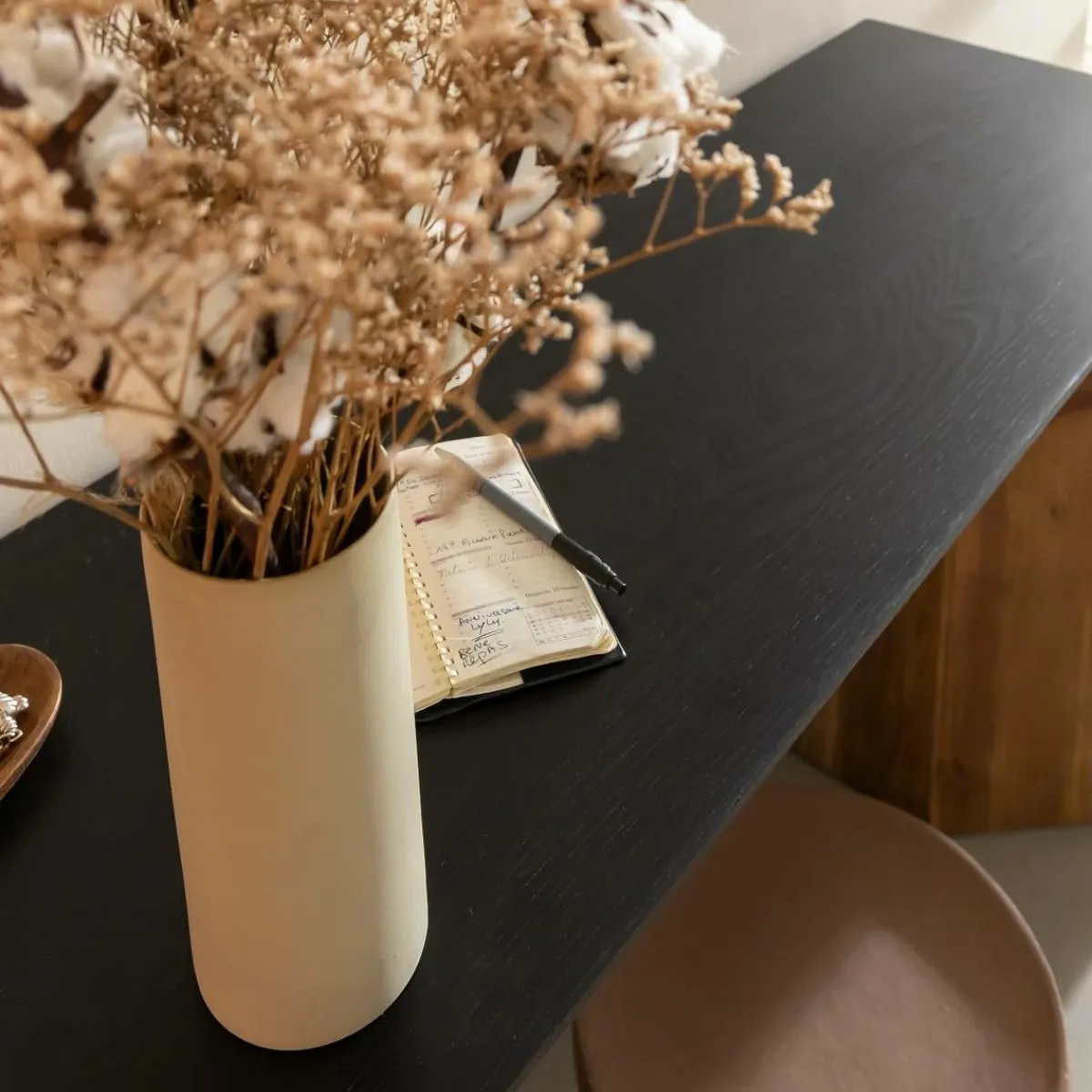 Made in Meubles Console en pin recyclé Constance