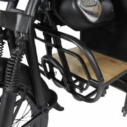Made in Meubles Etagère avant de moto en métal noir Tata