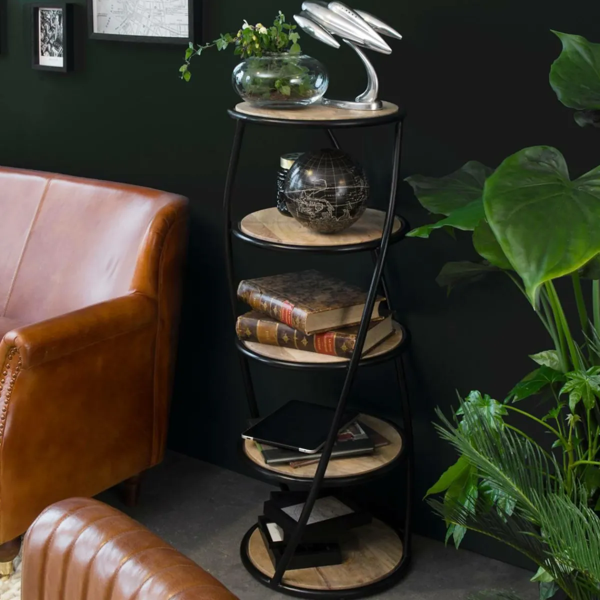 Made in Meubles Etagère en bois de manguier Mykonos