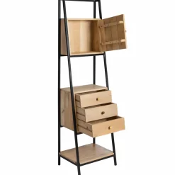 Made in Meubles Etagère en bois de manguier et métal Mathieu