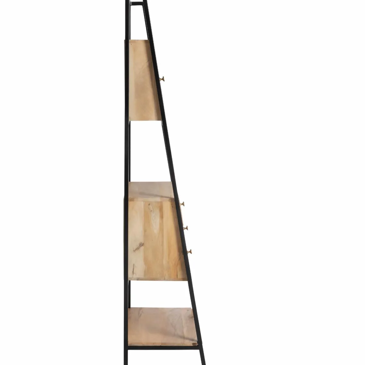 Made in Meubles Etagère en bois de manguier et métal Mathieu