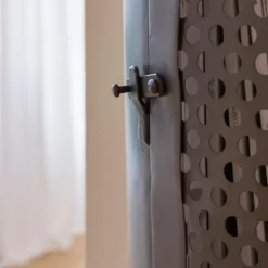 Made in Meubles Etagère en métal 2 portes Locker