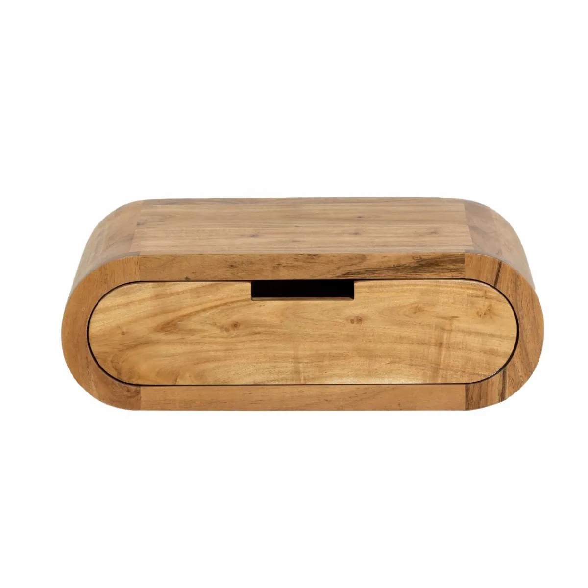 Made in Meubles Etagère murale arrondie en bois d'acacia Orane