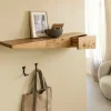 Made in Meubles Etagère murale asymétrique en bois d'acacia Orane
