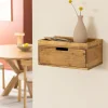 Made in Meubles Etagère murale carrée en bois d'acacia Orane