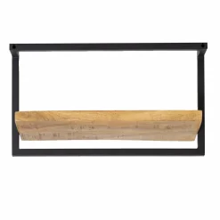 Made in Meubles Etagère murale en bois de manguier grand modèle Joie