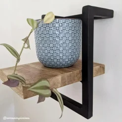 Made in Meubles Etagère murale en bois de manguier petit modèle Joie
