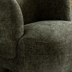 Made in Meubles Fauteuil arrondi en tissu Norton