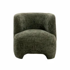 Made in Meubles Fauteuil arrondi en tissu Norton