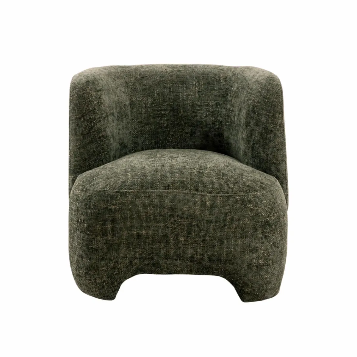 Made in Meubles Fauteuil arrondi en tissu Norton