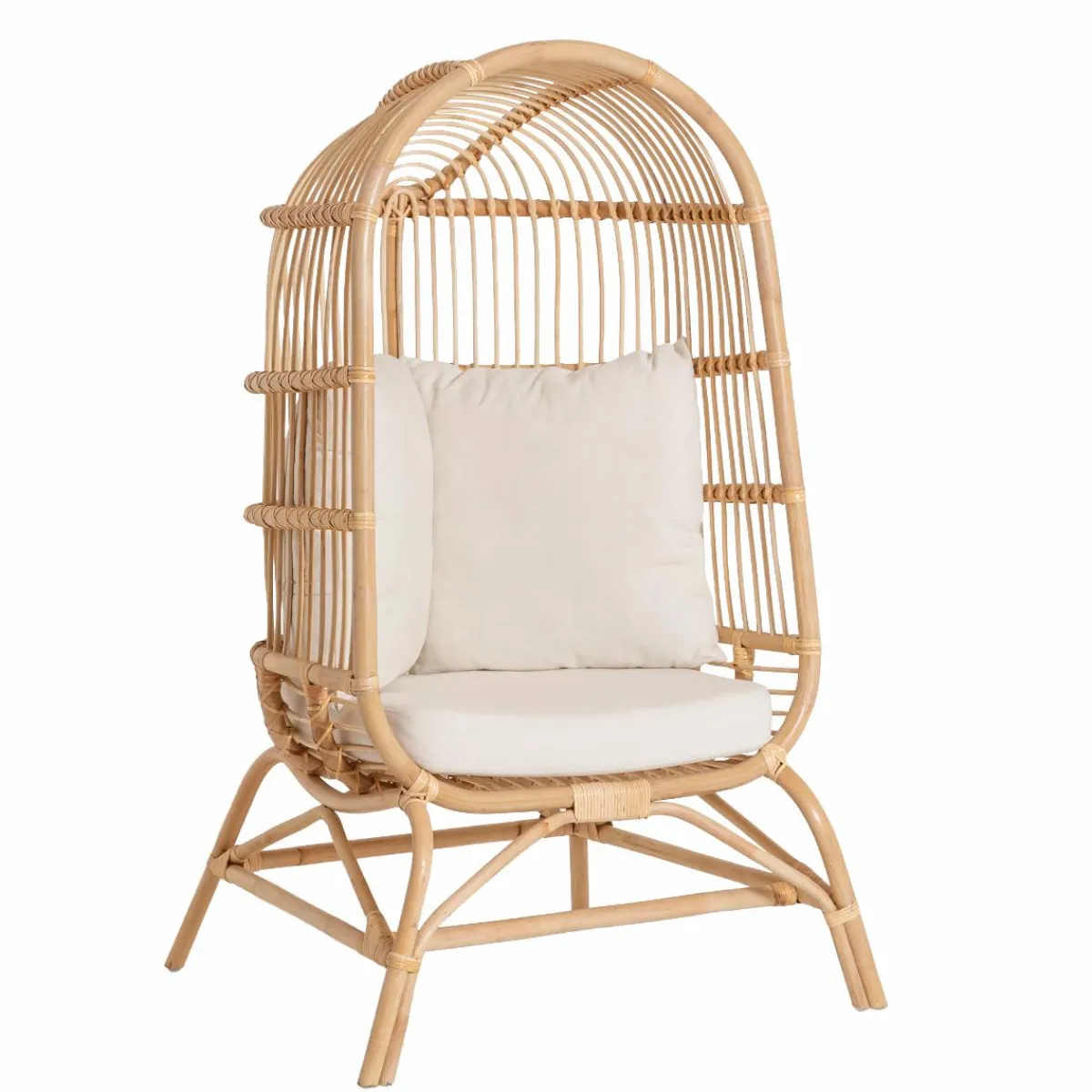 Made in Meubles Fauteuil confort haut en rotin Rattan