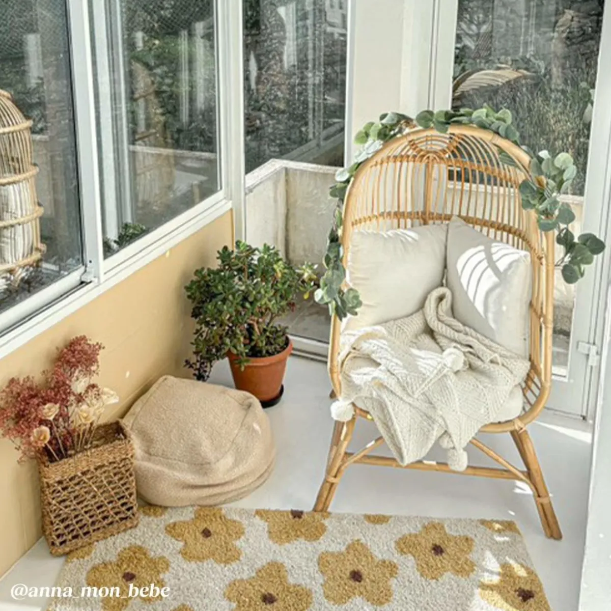 Made in Meubles Fauteuil confort haut en rotin Rattan