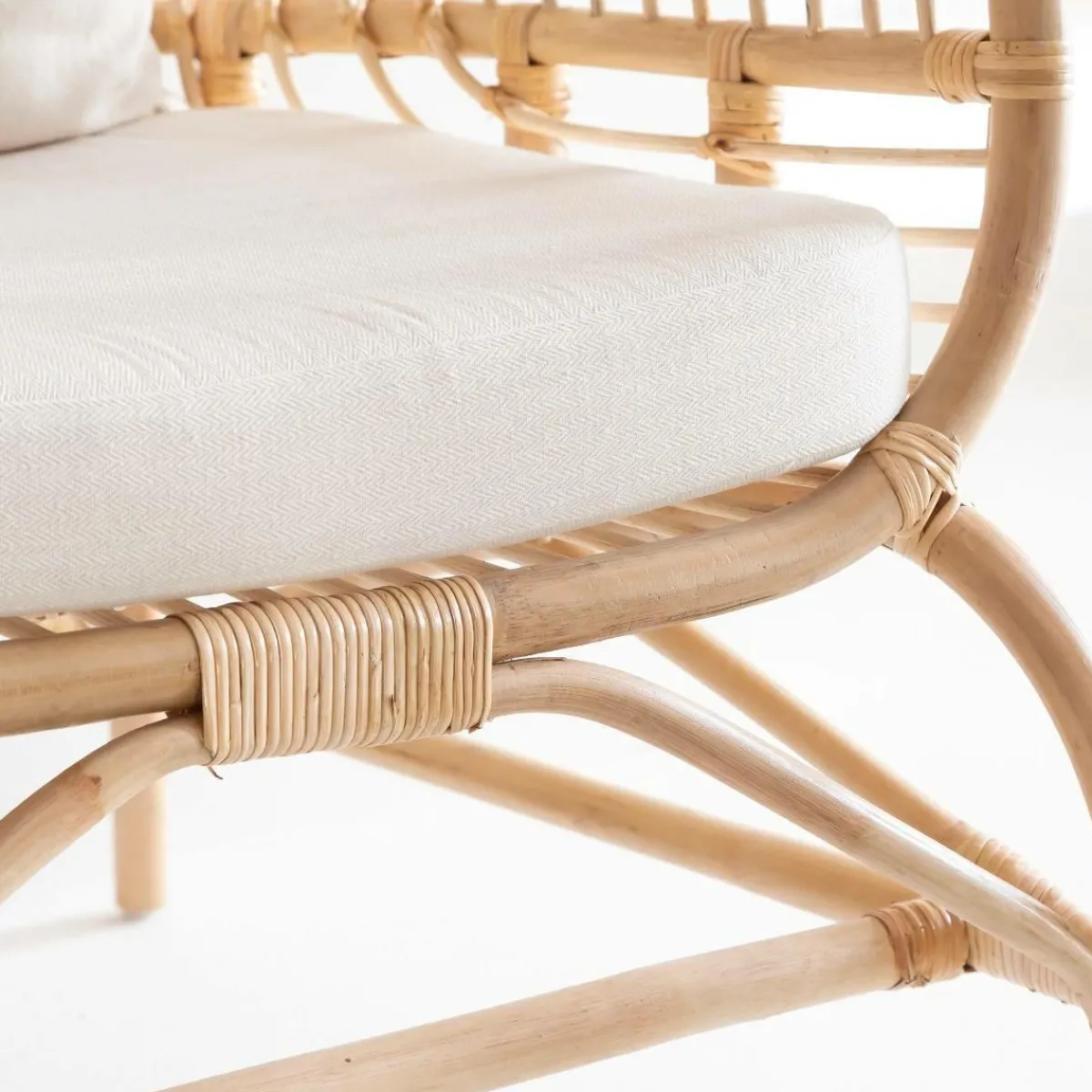 Made in Meubles Fauteuil confort haut en rotin Rattan