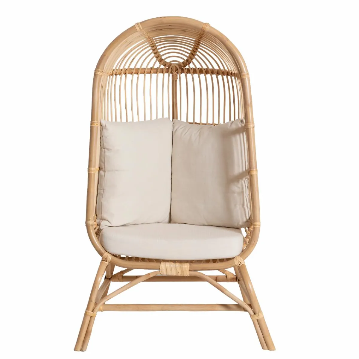 Made in Meubles Fauteuil confort haut en rotin Rattan