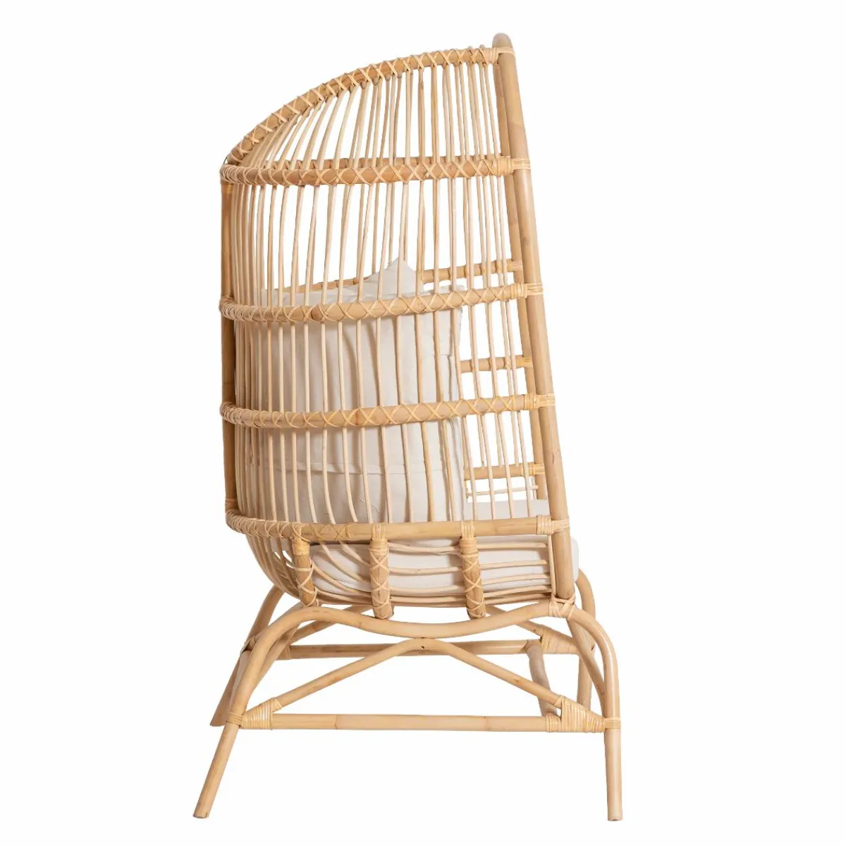 Made in Meubles Fauteuil confort haut en rotin Rattan
